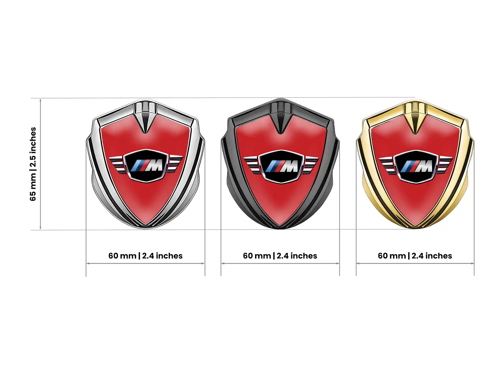 BMW Metal Emblem Badge Modern Look High-End